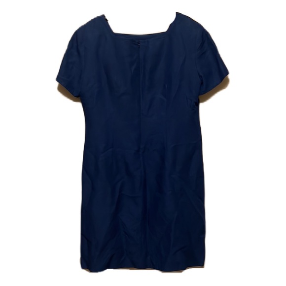 EVAN-PICONE, Short Sleeve, Square Neck, Shoulder Pad, Vintage Dress, Blue,  10 - Picture 2 of 5